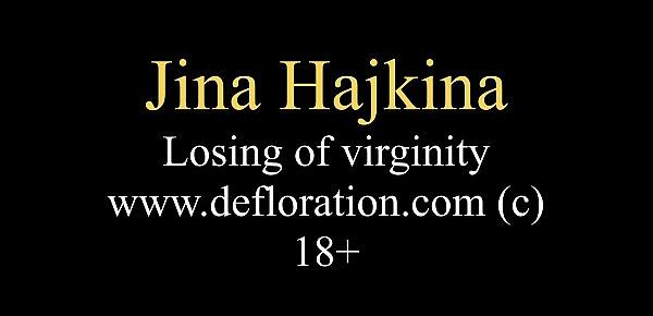  Jina Hajkina hardcore defloration of virgin pussy